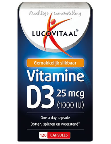 Lucovitaal Vitamine D3 25mcg 120caps PL472/236